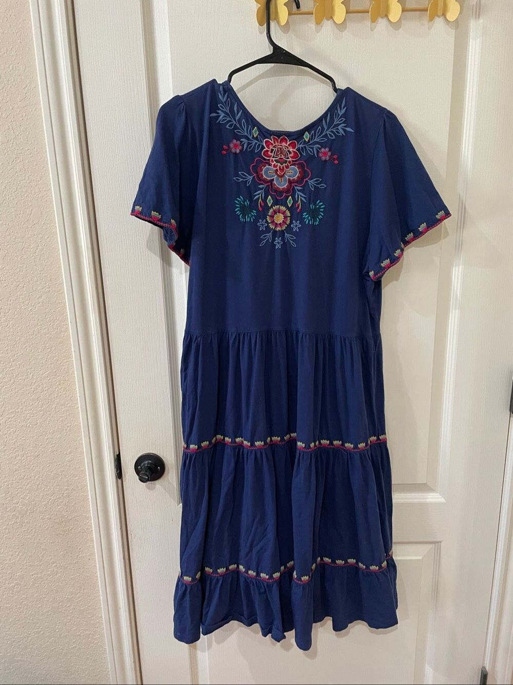 Johnny Was Sicilia Tiered Knit Dress Large - Picture 6 of 6